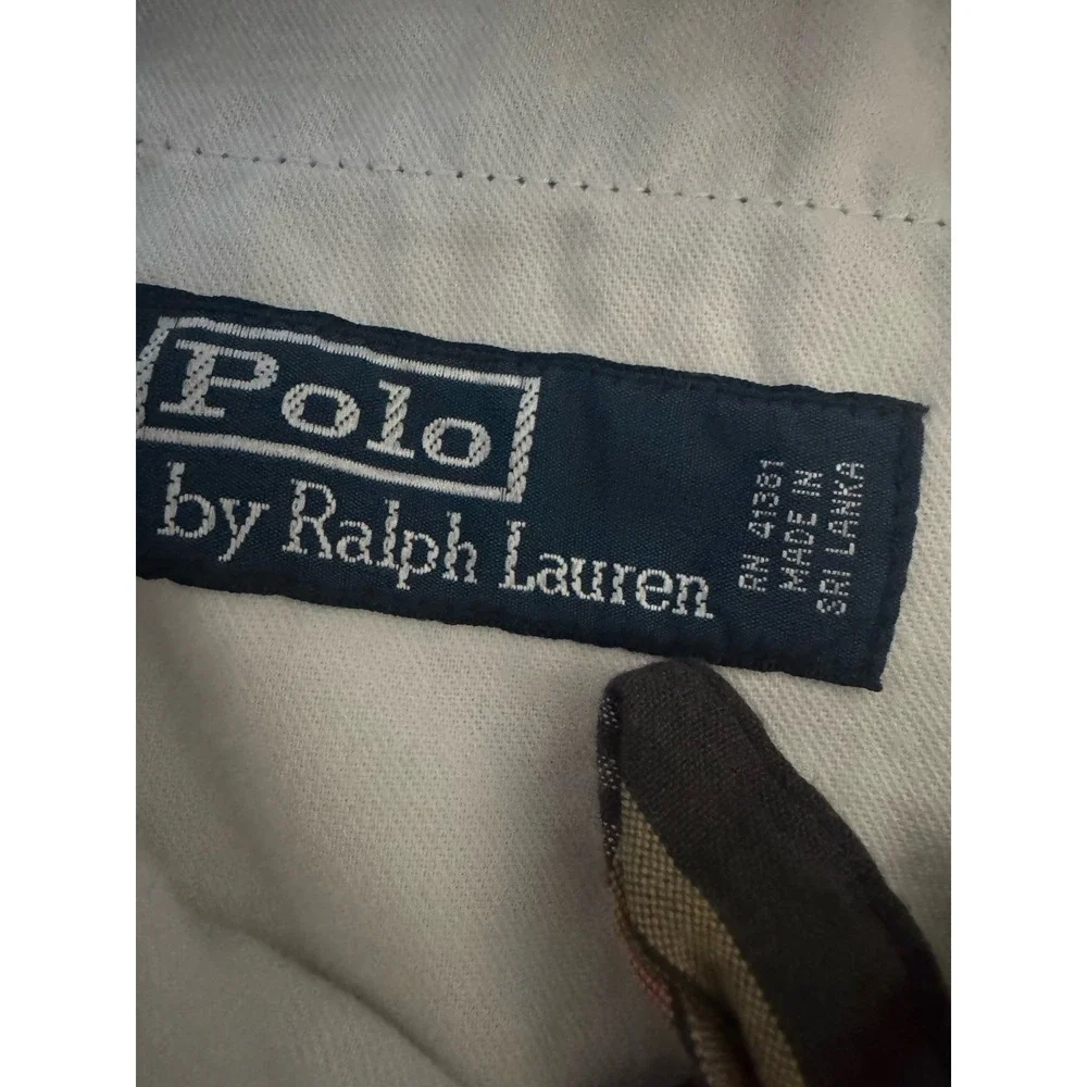 VTG Y2K Polo‎ Ralph Lauren Shorts Mens 46B Multicolor Plaid 100% Cotton Golf EUC